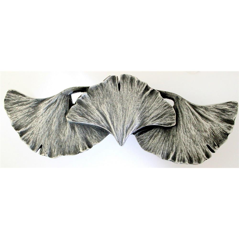 Notting Hill NHP-647-AP Ginkgo Leaf Pull Antique Pewter